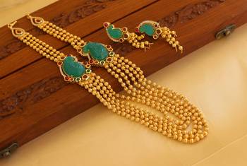 Gold platted multi layer necklace set 2
