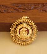 Kerala style gold platted lakshmi palakka pendant