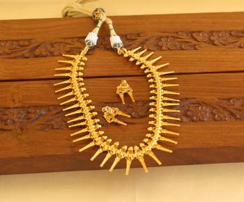Gold platted ruby necklace set 3