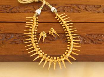 Gold platted ruby necklace set 3