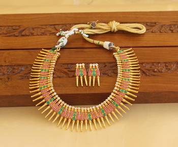 Gold platted cz necklace set 1