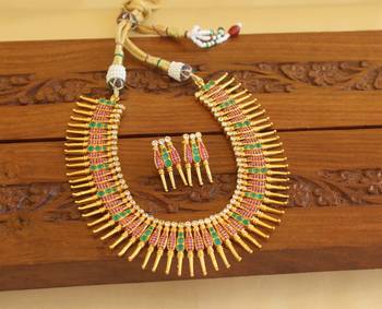 Gold platted cz necklace set 2