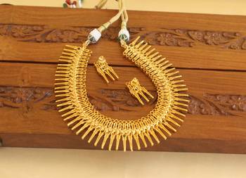 Gold platted cz necklace set 3