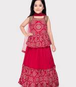 Betty rani colored printed georgette lehenga choli for girls