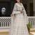 Women's White Beautiful Thred Sequence Work Lehenga Choli for women Designer, NewBridal, Bollywood Free Size