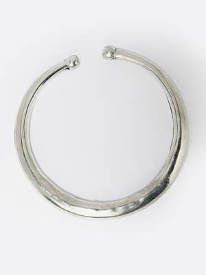 Sasha classic slip-on silver plated single anklet kada for women girls 2