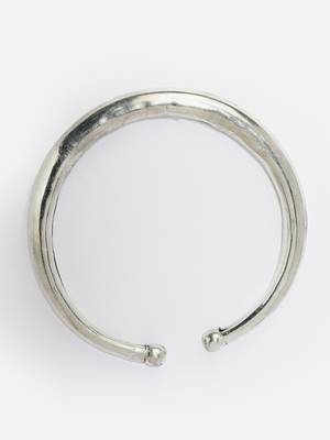 Sasha classic slip-on silver plated single anklet kada for women girls 3