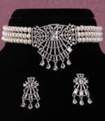 Natural fresh water pearls choker set