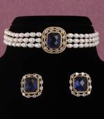 Natural fresh water pearls choker set