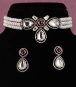 Natural fresh water pearls choker set