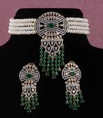 Natural fresh water pearls choker set