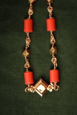 Orange Alloy Necklaces 2