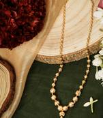 Gold-Plated Necklace with Golden Work