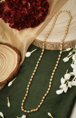 Simple Gold-Plated Festival Necklace 1