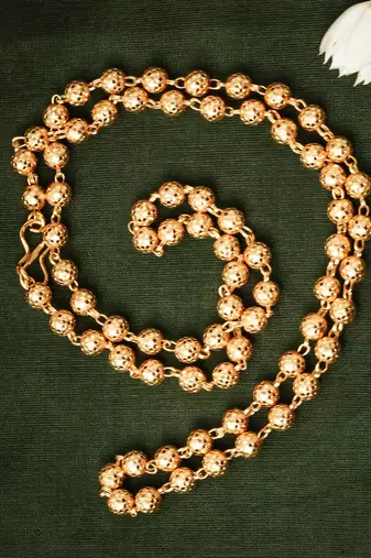 Simple Gold-Plated Festival Necklace