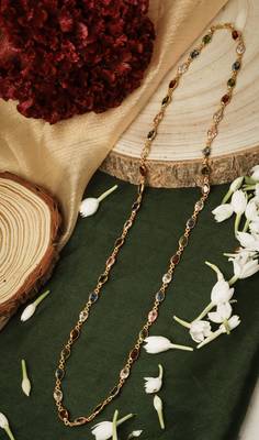 Multicolour Gold-Plated Necklace 1