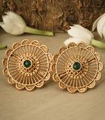 Green Alloy Earrings