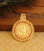 Kerala style gold platted krishna pendant