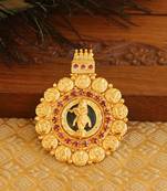 Kerala style gold platted krishna palakka pendant