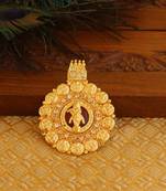 Kerala style gold platted krishna palakka pendant
