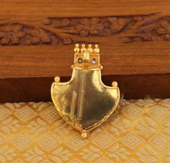 Kerala style gold platted palakka pendant 3