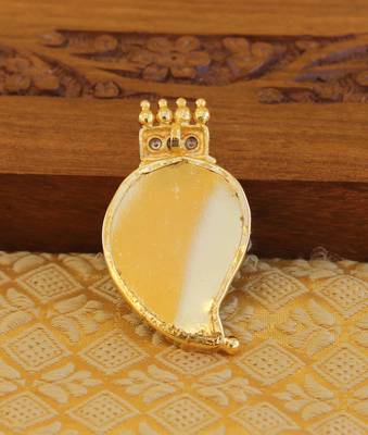 Kerala style gold platted mango palakka pendant 3