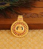 Kerala style gold platted lakshmi palakka pendant