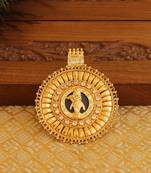 Kerala style gold platted krishna palakka pendant