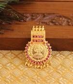 Kerala style gold platted lakshmi kasu pendant