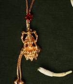 Gold-Plated Necklace with Laxmi Motif
