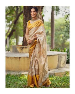  Multy Color Silk Blend Sarees With Blouse 1