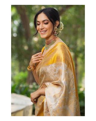  Multy Color Silk Blend Sarees With Blouse 5