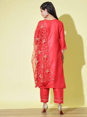 women cotton blend kurta pant set 2