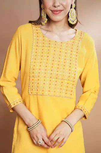  women cotton blend kurta pant set