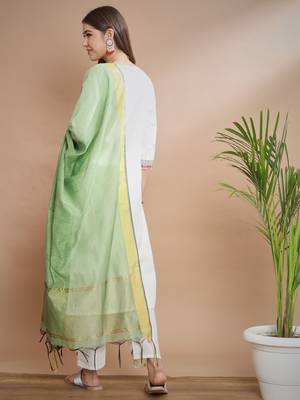  women cotton blend kurta pant set 2
