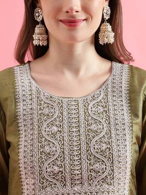  women cotton blend kurta pant set 3