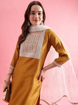  women cotton blend kurta pant set 3