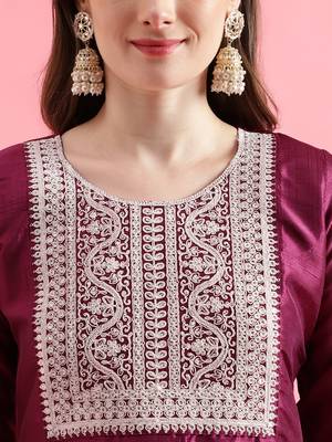  women cotton blend kurta pant set 4