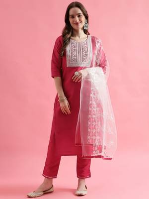  women cotton blend kurta pant set 1