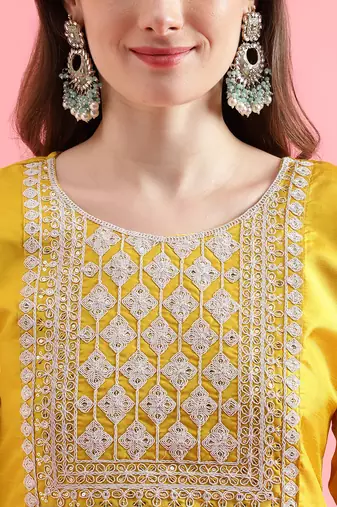  women cotton blend kurta pant set