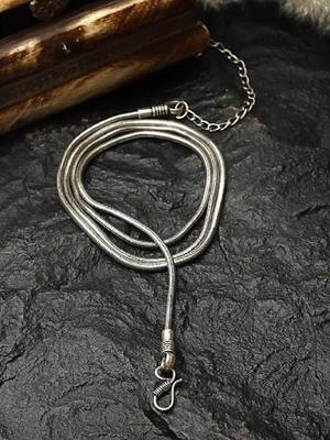 Sasha oxidised silver kamarband waist chain hip chain saree accessory vadannam with s-hook closure adjustable size 1