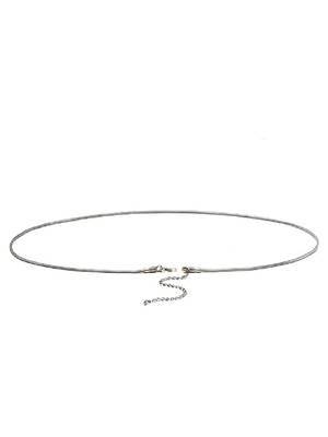 Sasha oxidised silver kamarband waist chain hip chain saree accessory vadannam with s-hook closure adjustable size 3