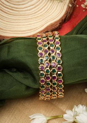 Multicolor studded jewellery Bangles 1