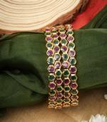 Multicolor studded jewellery Bangles