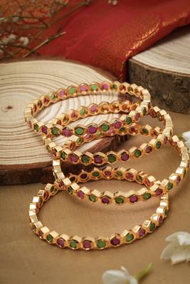 Multicolor studded jewellery Bangles 4