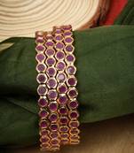 Pink studded Bangles