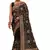 Black heavy kashmiri resham embroidery georgette saree