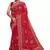 Red heavy kashmiri resham embroidery georgette saree