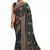 Teal blue heavy kashmiri resham embroidery georgette saree