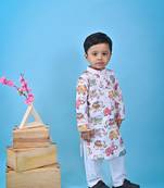 Elephant print kurta chudidar